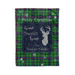 Scotstee Shop Tartan Plaid Christmas Fleece Blankets Clan Duncan Modern Plaid Blanket, tartan blanket, tartan blanket fleece, plaid blanket, plaid fleece blanket, clan tartan blanket, clan blanket, christmas blanket