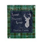 Scotstee Shop Tartan Plaid Christmas Fleece Blankets Clan Duncan of Sketraw Plaid Blanket, tartan blanket, tartan blanket fleece, plaid blanket, plaid fleece blanket, clan tartan blanket, clan blanket, christmas blanket