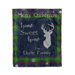 Scotstee Shop Tartan Plaid Christmas Fleece Blankets Clan Durie Plaid Blanket, tartan blanket, tartan blanket fleece, plaid blanket, plaid fleece blanket, clan tartan blanket, clan blanket, christmas blanket