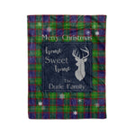 Scotstee Shop Tartan Plaid Christmas Fleece Blankets Clan Durie Plaid Blanket, tartan blanket, tartan blanket fleece, plaid blanket, plaid fleece blanket, clan tartan blanket, clan blanket, christmas blanket