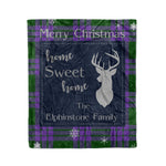 Scotstee Shop Tartan Plaid Christmas Fleece Blankets Clan Elphinstone Plaid Blanket, tartan blanket, tartan blanket fleece, plaid blanket, plaid fleece blanket, clan tartan blanket, clan blanket, christmas blanket