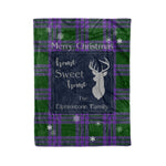 Scotstee Shop Tartan Plaid Christmas Fleece Blankets Clan Elphinstone Plaid Blanket, tartan blanket, tartan blanket fleece, plaid blanket, plaid fleece blanket, clan tartan blanket, clan blanket, christmas blanket