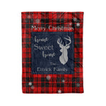 Scotstee Shop Tartan Plaid Christmas Fleece Blankets Clan Ettrick Plaid Blanket, tartan blanket, tartan blanket fleece, plaid blanket, plaid fleece blanket, clan tartan blanket, clan blanket, christmas blanket
