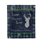 Scotstee Shop Tartan Plaid Christmas Fleece Blankets Clan Farquharson Ancient Plaid Blanket, tartan blanket, tartan blanket fleece, plaid blanket, plaid fleece blanket, clan tartan blanket, clan blanket, christmas blanket