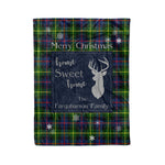 Scotstee Shop Tartan Plaid Christmas Fleece Blankets Clan Farquharson Modern Plaid Blanket, tartan blanket, tartan blanket fleece, plaid blanket, plaid fleece blanket, clan tartan blanket, clan blanket, christmas blanket