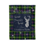 Scotstee Shop Tartan Plaid Christmas Fleece Blankets Clan Farquharson Modern Plaid Blanket, tartan blanket, tartan blanket fleece, plaid blanket, plaid fleece blanket, clan tartan blanket, clan blanket, christmas blanket