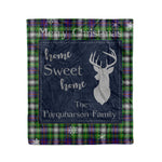 Scotstee Shop Tartan Plaid Christmas Fleece Blankets Clan Farquharson Plaid Blanket, tartan blanket, tartan blanket fleece, plaid blanket, plaid fleece blanket, clan tartan blanket, clan blanket, christmas blanket