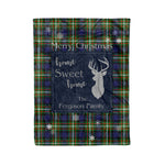 Scotstee Shop Tartan Plaid Christmas Fleece Blankets Clan Ferguson Modern Plaid Blanket, tartan blanket, tartan blanket fleece, plaid blanket, plaid fleece blanket, clan tartan blanket, clan blanket, christmas blanket