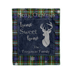 Scotstee Shop Tartan Plaid Christmas Fleece Blankets Clan Ferguson Modern Plaid Blanket, tartan blanket, tartan blanket fleece, plaid blanket, plaid fleece blanket, clan tartan blanket, clan blanket, christmas blanket