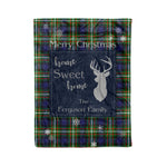 Scotstee Shop Tartan Plaid Christmas Fleece Blankets Clan Ferguson Modern Plaid Blanket, tartan blanket, tartan blanket fleece, plaid blanket, plaid fleece blanket, clan tartan blanket, clan blanket, christmas blanket