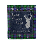 Scotstee Shop Tartan Plaid Christmas Fleece Blankets Clan Ferguson of Balquhidder Plaid Blanket, tartan blanket, tartan blanket fleece, plaid blanket, plaid fleece blanket, clan tartan blanket, clan blanket, christmas blanket