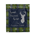 Scotstee Shop Tartan Plaid Christmas Fleece Blankets Clan Ferguson Plaid Blanket, tartan blanket, tartan blanket fleece, plaid blanket, plaid fleece blanket, clan tartan blanket, clan blanket, christmas blanket