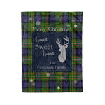 Scotstee Shop Tartan Plaid Christmas Fleece Blankets Clan Ferguson Plaid Blanket, tartan blanket, tartan blanket fleece, plaid blanket, plaid fleece blanket, clan tartan blanket, clan blanket, christmas blanket