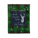 Scotstee Shop Tartan Plaid Christmas Fleece Blankets Clan Fife Plaid Blanket, tartan blanket, tartan blanket fleece, plaid blanket, plaid fleece blanket, clan tartan blanket, clan blanket, christmas blanket