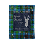 Scotstee Shop Tartan Plaid Christmas Fleece Blankets Clan Fletcher Ancient Plaid Blanket, tartan blanket, tartan blanket fleece, plaid blanket, plaid fleece blanket, clan tartan blanket, clan blanket, christmas blanket