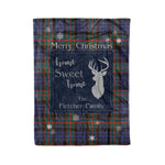 Scotstee Shop Tartan Plaid Christmas Fleece Blankets Clan Fletcher Of Dunans Plaid Blanket, tartan blanket, tartan blanket fleece, plaid blanket, plaid fleece blanket, clan tartan blanket, clan blanket, christmas blanket