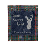 Scotstee Shop Tartan Plaid Christmas Fleece Blankets Clan Fletcher Of Dunans Plaid Blanket, tartan blanket, tartan blanket fleece, plaid blanket, plaid fleece blanket, clan tartan blanket, clan blanket, christmas blanket