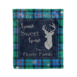 Scotstee Shop Tartan Plaid Christmas Fleece Blankets Clan Flower Of Scotland Plaid Blanket, tartan blanket, tartan blanket fleece, plaid blanket, plaid fleece blanket, clan tartan blanket, clan blanket, christmas blanket