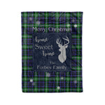 Scotstee Shop Tartan Plaid Christmas Fleece Blankets Clan Forbes Lyon Court Plaid Blanket, tartan blanket, tartan blanket fleece, plaid blanket, plaid fleece blanket, clan tartan blanket, clan blanket, christmas blanket