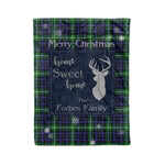 Scotstee Shop Tartan Plaid Christmas Fleece Blankets Clan Forbes Lyon Court Plaid Blanket, tartan blanket, tartan blanket fleece, plaid blanket, plaid fleece blanket, clan tartan blanket, clan blanket, christmas blanket
