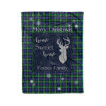 Scotstee Shop Tartan Plaid Christmas Fleece Blankets Clan Forbes Modern Plaid Blanket, tartan blanket, tartan blanket fleece, plaid blanket, plaid fleece blanket, clan tartan blanket, clan blanket, christmas blanket