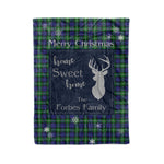 Scotstee Shop Tartan Plaid Christmas Fleece Blankets Clan Forbes Modern Plaid Blanket, tartan blanket, tartan blanket fleece, plaid blanket, plaid fleece blanket, clan tartan blanket, clan blanket, christmas blanket