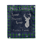 Scotstee Shop Tartan Plaid Christmas Fleece Blankets Clan Forbes Modern Plaid Blanket, tartan blanket, tartan blanket fleece, plaid blanket, plaid fleece blanket, clan tartan blanket, clan blanket, christmas blanket