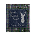 Scotstee Shop Tartan Plaid Christmas Fleece Blankets Clan Forbes of Druinnor Plaid Blanket, tartan blanket, tartan blanket fleece, plaid blanket, plaid fleece blanket, clan tartan blanket, clan blanket, christmas blanket