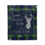 Scotstee Shop Tartan Plaid Christmas Fleece Blankets Clan Forbes Plaid Blanket, tartan blanket, tartan blanket fleece, plaid blanket, plaid fleece blanket, clan tartan blanket, clan blanket, christmas blanket