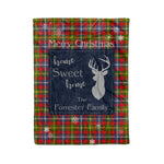 Scotstee Shop Tartan Plaid Christmas Fleece Blankets Clan Forrester Plaid Blanket, tartan blanket, tartan blanket fleece, plaid blanket, plaid fleece blanket, clan tartan blanket, clan blanket, christmas blanket