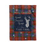 Scotstee Shop Tartan Plaid Christmas Fleece Blankets Clan Fraser Ancient Plaid Blanket, tartan blanket, tartan blanket fleece, plaid blanket, plaid fleece blanket, clan tartan blanket, clan blanket, christmas blanket
