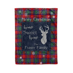 Scotstee Shop Tartan Plaid Christmas Fleece Blankets Clan Fraser of Altyre Plaid Blanket, tartan blanket, tartan blanket fleece, plaid blanket, plaid fleece blanket, clan tartan blanket, clan blanket, christmas blanket