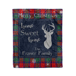 Scotstee Shop Tartan Plaid Christmas Fleece Blankets Clan Fraser of Altyre Plaid Blanket, tartan blanket, tartan blanket fleece, plaid blanket, plaid fleece blanket, clan tartan blanket, clan blanket, christmas blanket