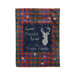 Scotstee Shop Tartan Plaid Christmas Fleece Blankets Clan Fraser of Lovat Plaid Blanket, tartan blanket, tartan blanket fleece, plaid blanket, plaid fleece blanket, clan tartan blanket, clan blanket, christmas blanket