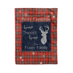 Scotstee Shop Tartan Plaid Christmas Fleece Blankets Clan Fraser Weathered Plaid Blanket, tartan blanket, tartan blanket fleece, plaid blanket, plaid fleece blanket, clan tartan blanket, clan blanket, christmas blanket