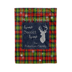 Scotstee Shop Tartan Plaid Christmas Fleece Blankets Clan Fullarton Plaid Blanket, tartan blanket, tartan blanket fleece, plaid blanket, plaid fleece blanket, clan tartan blanket, clan blanket, christmas blanket