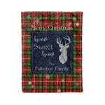 Scotstee Shop Tartan Plaid Christmas Fleece Blankets Clan Fullerton Plaid Blanket, tartan blanket, tartan blanket fleece, plaid blanket, plaid fleece blanket, clan tartan blanket, clan blanket, christmas blanket