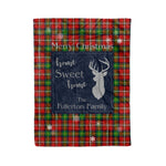 Scotstee Shop Tartan Plaid Christmas Fleece Blankets Clan Fullerton Plaid Blanket, tartan blanket, tartan blanket fleece, plaid blanket, plaid fleece blanket, clan tartan blanket, clan blanket, christmas blanket