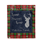 Scotstee Shop Tartan Plaid Christmas Fleece Blankets Clan Fullerton Plaid Blanket, tartan blanket, tartan blanket fleece, plaid blanket, plaid fleece blanket, clan tartan blanket, clan blanket, christmas blanket