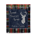 Scotstee Shop Tartan Plaid Christmas Fleece Blankets Clan Fulton Plaid Blanket, tartan blanket, tartan blanket fleece, plaid blanket, plaid fleece blanket, clan tartan blanket, clan blanket, christmas blanket