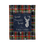 Scotstee Shop Tartan Plaid Christmas Fleece Blankets Clan Fulton Plaid Blanket, tartan blanket, tartan blanket fleece, plaid blanket, plaid fleece blanket, clan tartan blanket, clan blanket, christmas blanket
