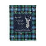 Scotstee Shop Tartan Plaid Christmas Fleece Blankets Clan Galbraith Ancient Plaid Blanket, tartan blanket, tartan blanket fleece, plaid blanket, plaid fleece blanket, clan tartan blanket, clan blanket, christmas blanket
