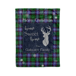 Scotstee Shop Tartan Plaid Christmas Fleece Blankets Clan Galbraith Modern Plaid Blanket, tartan blanket, tartan blanket fleece, plaid blanket, plaid fleece blanket, clan tartan blanket, clan blanket, christmas blanket