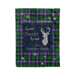 Scotstee Shop Tartan Plaid Christmas Fleece Blankets Clan Galbraith Modern Plaid Blanket, tartan blanket, tartan blanket fleece, plaid blanket, plaid fleece blanket, clan tartan blanket, clan blanket, christmas blanket