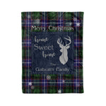 Scotstee Shop Tartan Plaid Christmas Fleece Blankets Clan Galbraith Plaid Blanket, tartan blanket, tartan blanket fleece, plaid blanket, plaid fleece blanket, clan tartan blanket, clan blanket, christmas blanket