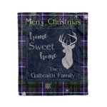 Scotstee Shop Tartan Plaid Christmas Fleece Blankets Clan Galbraith Plaid Blanket, tartan blanket, tartan blanket fleece, plaid blanket, plaid fleece blanket, clan tartan blanket, clan blanket, christmas blanket