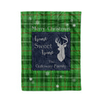 Scotstee Shop Tartan Plaid Christmas Fleece Blankets Clan Galloway District Plaid Blanket, tartan blanket, tartan blanket fleece, plaid blanket, plaid fleece blanket, clan tartan blanket, clan blanket, christmas blanket
