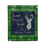 Scotstee Shop Tartan Plaid Christmas Fleece Blankets Clan Galloway District Plaid Blanket, tartan blanket, tartan blanket fleece, plaid blanket, plaid fleece blanket, clan tartan blanket, clan blanket, christmas blanket