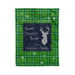 Scotstee Shop Tartan Plaid Christmas Fleece Blankets Clan Galloway Hunting Plaid Blanket, tartan blanket, tartan blanket fleece, plaid blanket, plaid fleece blanket, clan tartan blanket, clan blanket, christmas blanket