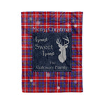 Scotstee Shop Tartan Plaid Christmas Fleece Blankets Clan Galloway Red Plaid Blanket, tartan blanket, tartan blanket fleece, plaid blanket, plaid fleece blanket, clan tartan blanket, clan blanket, christmas blanket